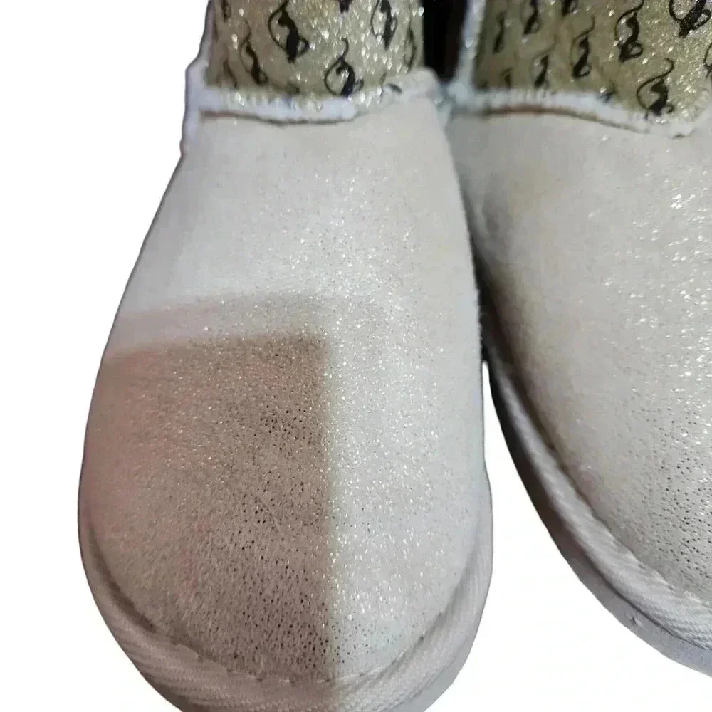 Baby Phat Girls glitter boots size 3